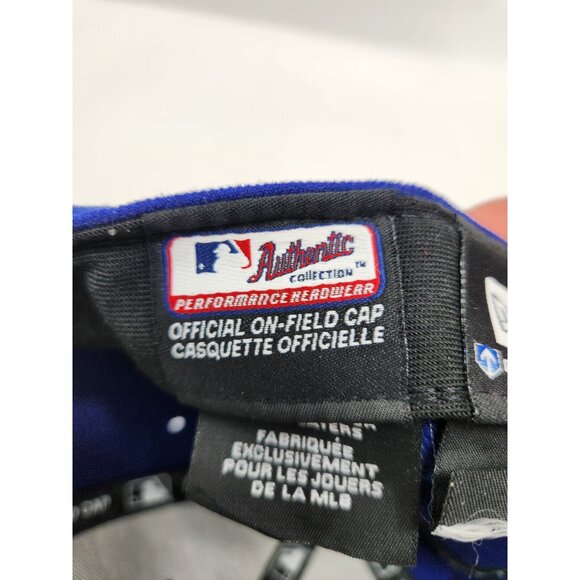 Chicago Cubs Fitted Hat Blue New Era 59Fifty Size 7 1/8 MLB Authentic Collection - Picture 8 of 10